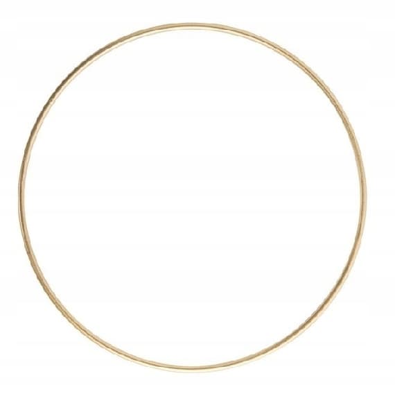 Metallcirkel 25 cm, guld, 1 st.