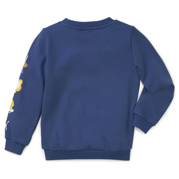 Puma SMALL WORLD CREW TR barntröja blå 67013116 r 98