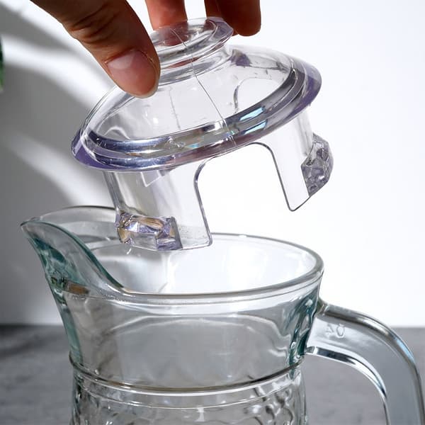 Glaskande med låg 1,4 l + glas 6 stk. 200 ml