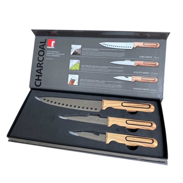BERGNER BG-39420 CHARCOAL KÖKSKNIVSET