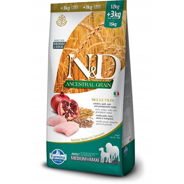 FARMINA N&D Ancestral Selection hund Kylling og pomfritter