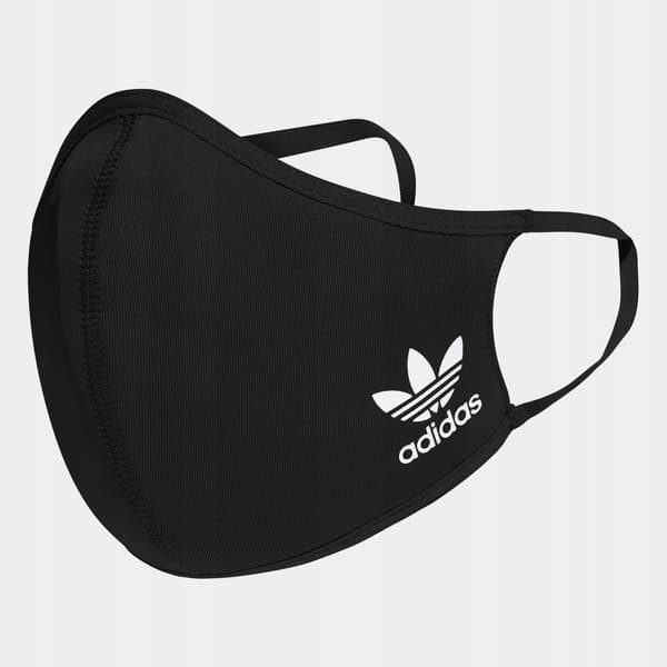 ADIDAS MASKER 3-PAK SORT MED LOGO S WŁB