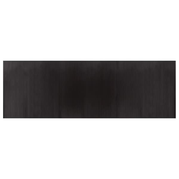 vidaXL Rektangulär matta, mörkbrun, 100x300 cm, bambu