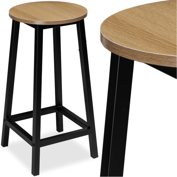 Flint Modern Oak loft industriell pall