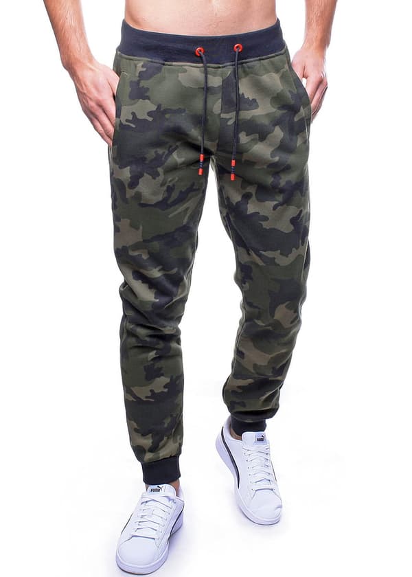 Herre grå camouflage joggingbukser Recea XL