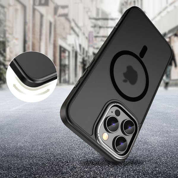 TECH-PROTECT MAGEDGE MAGSAFE IPHONE 16 PRO MATTA MUSTA/ASEMETALLI