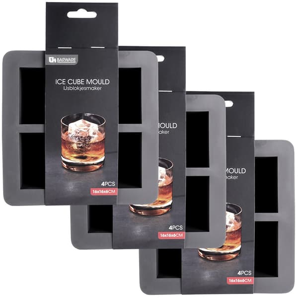 Silikon isbitform XXL 15,5x15,5x6 cm 3-pack