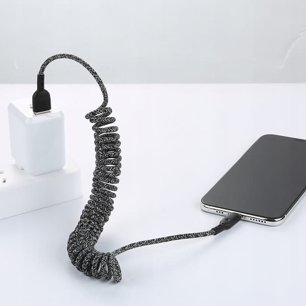 MCDODO USB-C-KAAPELI JOUSIKIERTEINEN PIKALATAUS USB TYPE C LED 2M