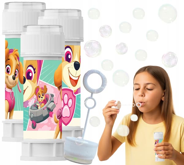 Paw Patrol setvålbubbor för barn Skye 60ml födelsedagsfest