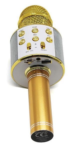 Karaoke-mikrofon MANTA MIC10-G Guld