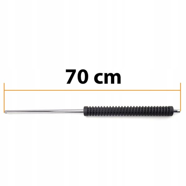 ProClean 70CM rustfrit stålrør med 1/4" udvendig gevind på begge sider