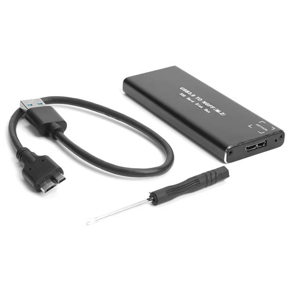 Diskkabinet Adapter M.2 NGFF USB 3.0 SSD SATA III diskbøjle