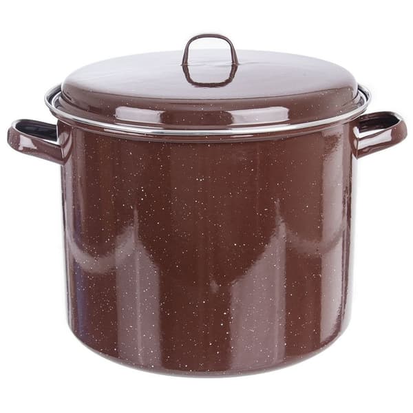 Emaljerad brun gryta 32 cm, 20 l