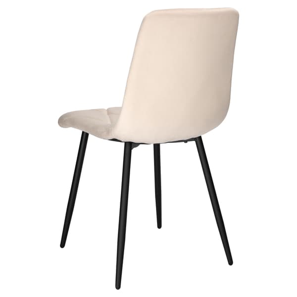 Madison Velvet beige polstret fløjlsstol