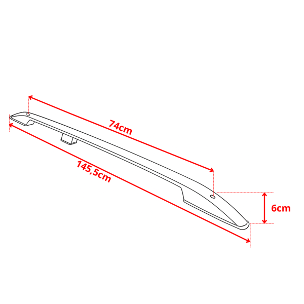 Takräcken SUBARU XV SUV 2012- Aluminium Stark Solid Hållbar