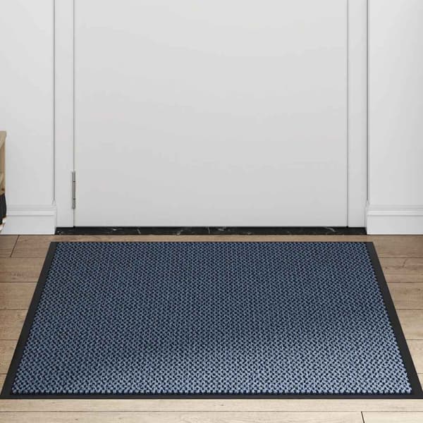 vidaXL dørmåtte blå 90x150 cm
