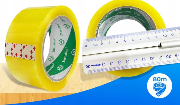 PAKKETAPE TRANSPARENT FARVELØS STÆRK KLÆBEMIDDEL 45 mm 80 M