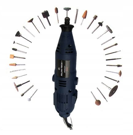 Falon-Tech minislipemaskine 270W + flexibel aksel + 400 tilbehør