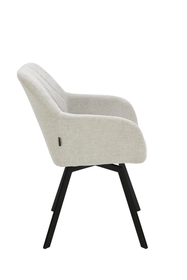 PANKO snurrstol klädd i beige tyg