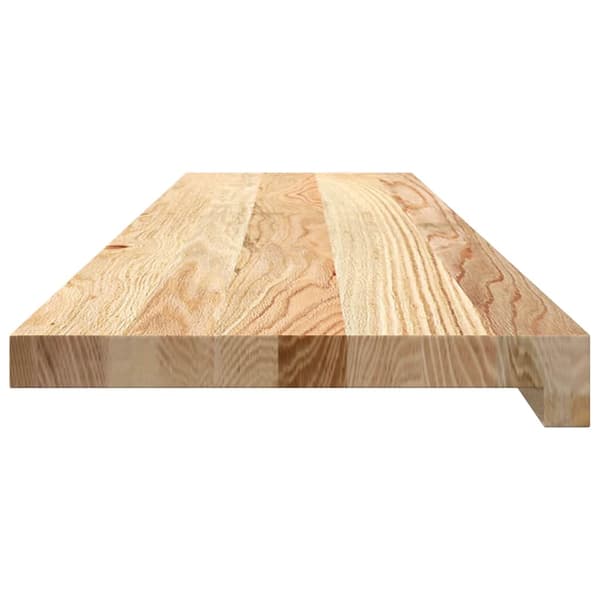 vidaXL trappetrin, 4 stk., ubehandlet 100x30x2 cm massivt egetræ