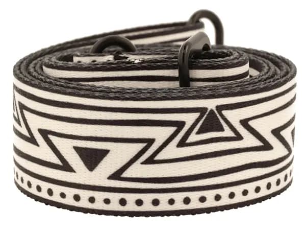 STROP til taske 40mm ZYGZAG justerbar, luk, SORT MAT