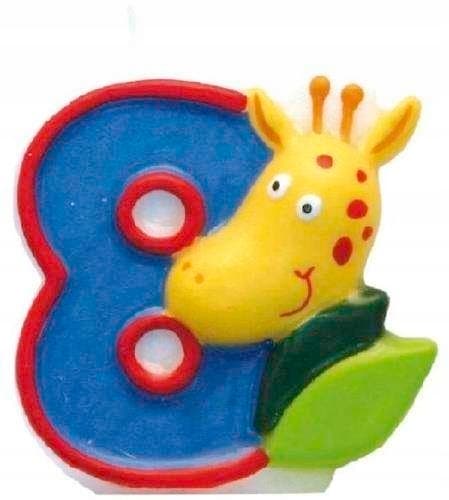 Kagelys "SAFARI" nr. 8, 1 stk.
