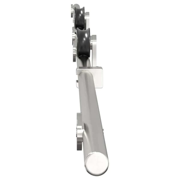 vidaXL Skjutdörrsfäste 183 cm stål silver