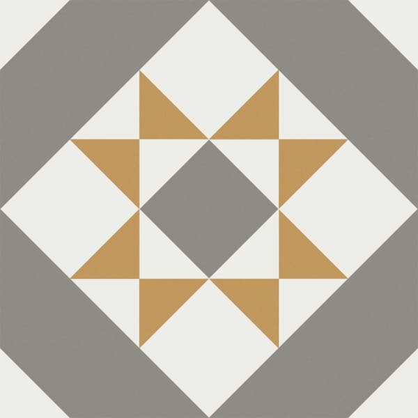 Dekorativ stengodsplatta Patchwork viktoriansk ELMER 20x20 cm klass I