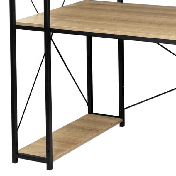 Trosa Modern Oak industrielt loftsskrivebord