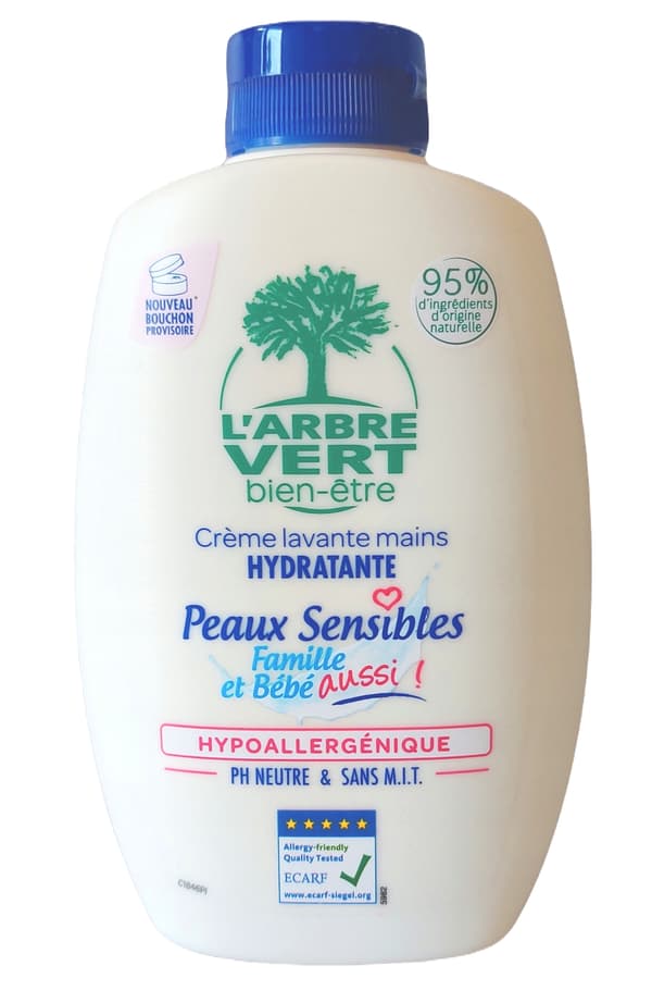 L'ARBRE VERT Flydende sæbe til følsom hud 300 ml