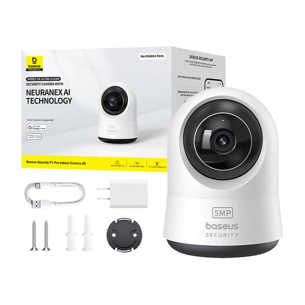 Baseus P1 Pro 3K Indendørskamera (Hvid)