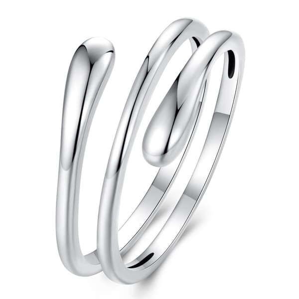 Elegant silverring som flätar om fingret, silver 925