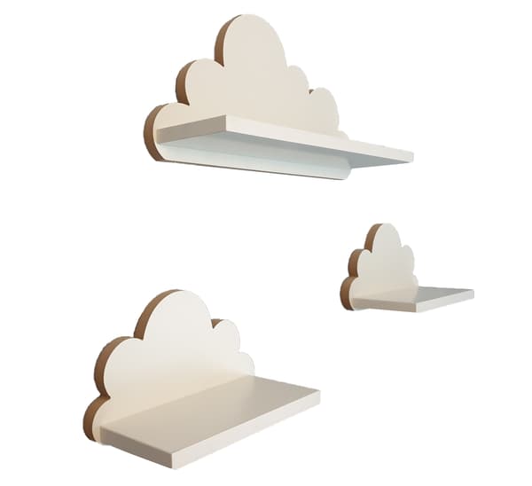 Cloud Shelves Sæt med 3 Bamser - Elegance