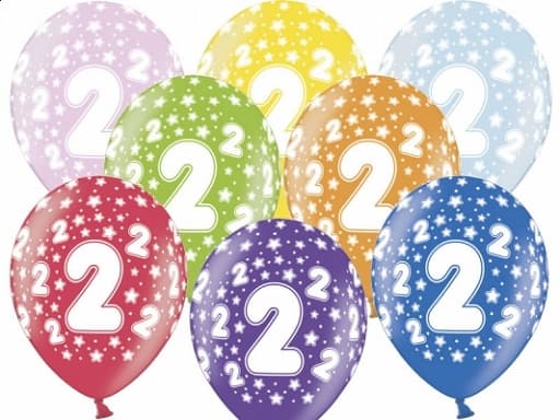 Ballonger med 2-årstryck, 1 st.