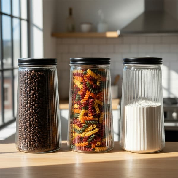Lasinen säiliö irtotuotteille kannella 1,4 l