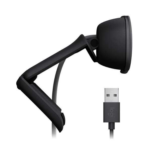 Logitech Brio 100 -grafiittiverkkokamera, Full HD, 2 MP