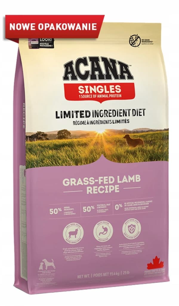 ACANA Græsfodret Lam 11,4 kg