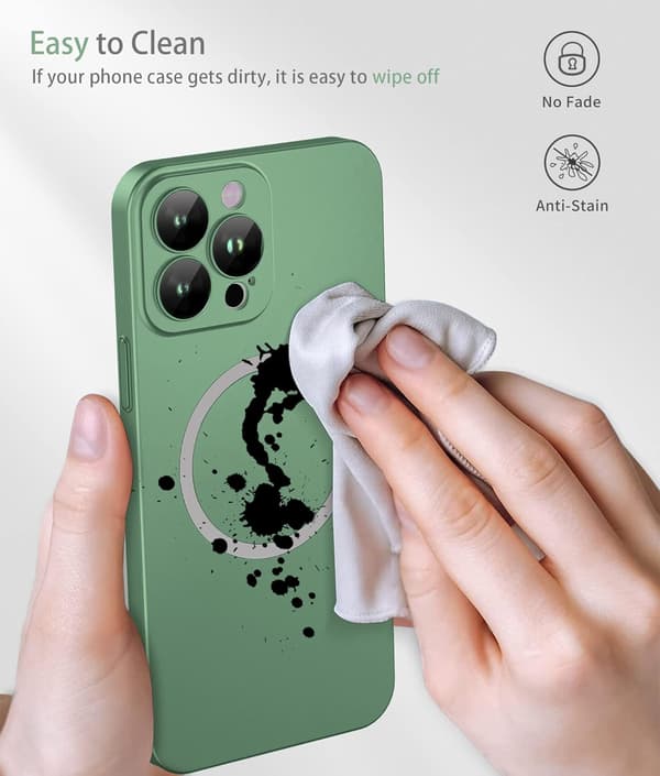 FODRAL TILL APPLE IPHONE 13 PRO MAX PLAST GRÖN MAGSAFE