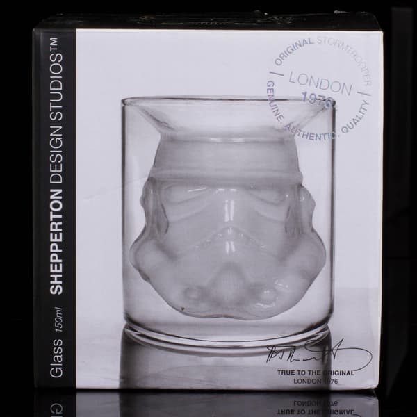Stormtrooper-glas 150ml Star Wars tjockt hjälmformat glas