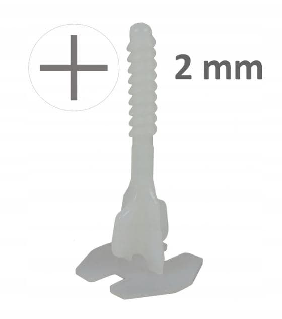 Skrue form + TwistLevel nivelleringssystem 2 mm