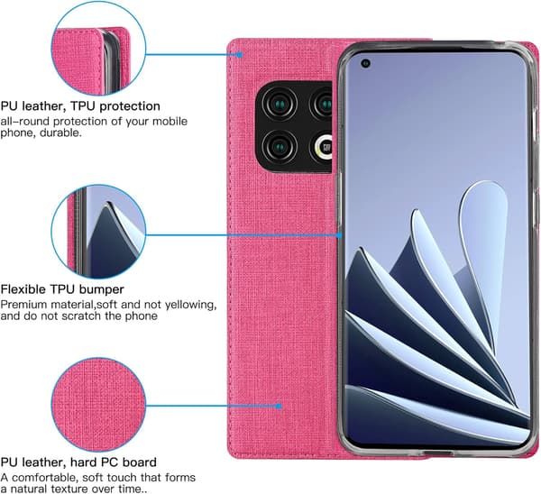 ONEPLUS 10 PRO FODRAL ROSA PREMIUM TEXTURMATERIAL
