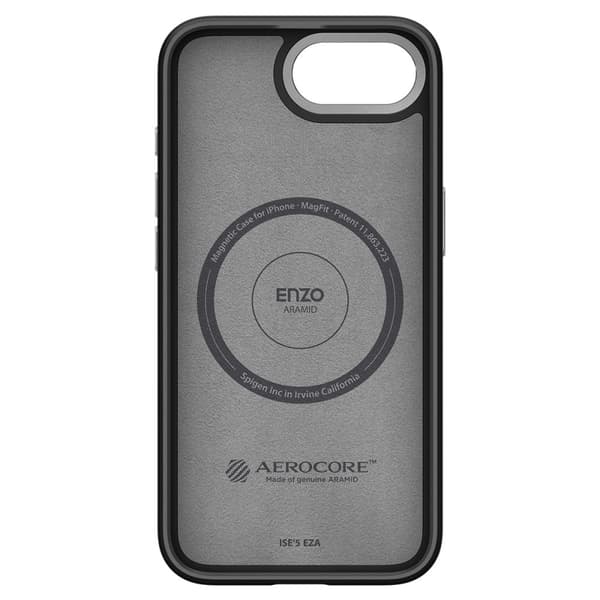 SPIGEN ENZO ARAMID MAGSAFE IPHONE 16E MATTSVART