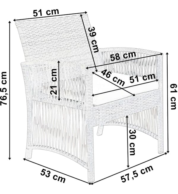 Puutarhakalustesetti KALINA harmaa