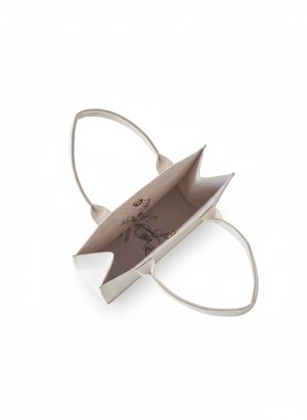 FILTPOSE 40X30X15 CM BEIGE TIL GAVE TIL SHOPPING GAVEPOSE
