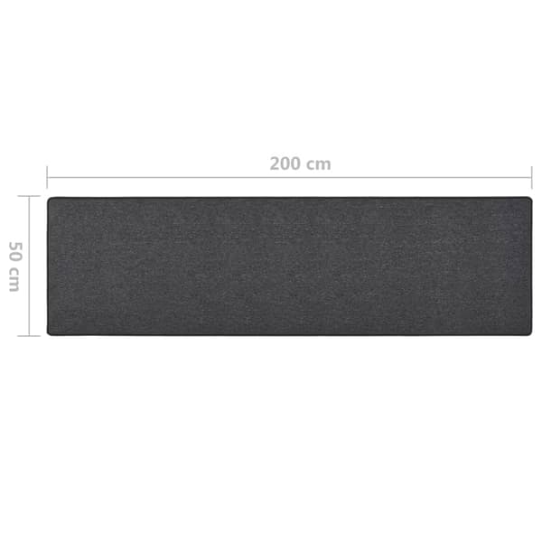 vidaXL Matto, Antrasiitti, 50x200 cm