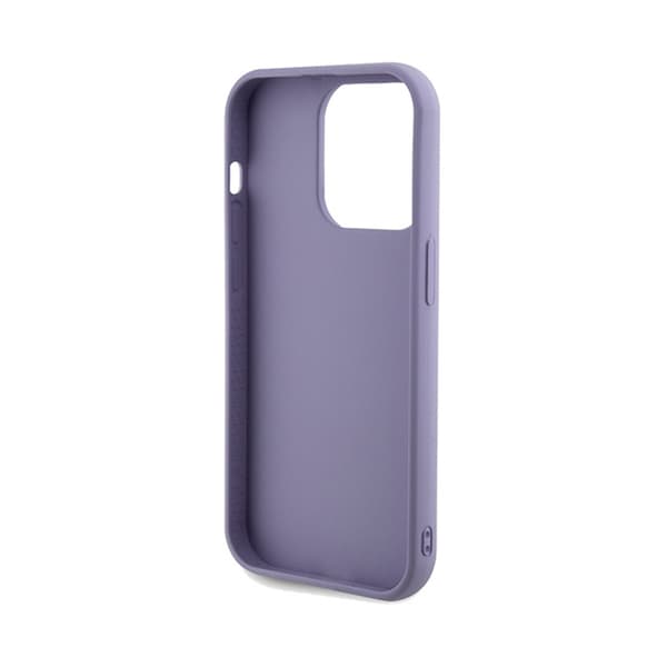 Guess Sequin Script Metal - iPhone 14 Pro Max -suojakuori (Violetti)