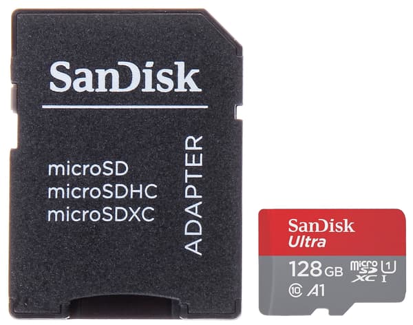 SANDISK SD-MICRO-10/128-SAND MINNESKORT 128 GB