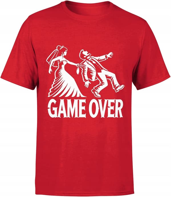 HERRE T-SHIRT GAVE TIL POBSTENSPART GAME OVER STØRRELSE S