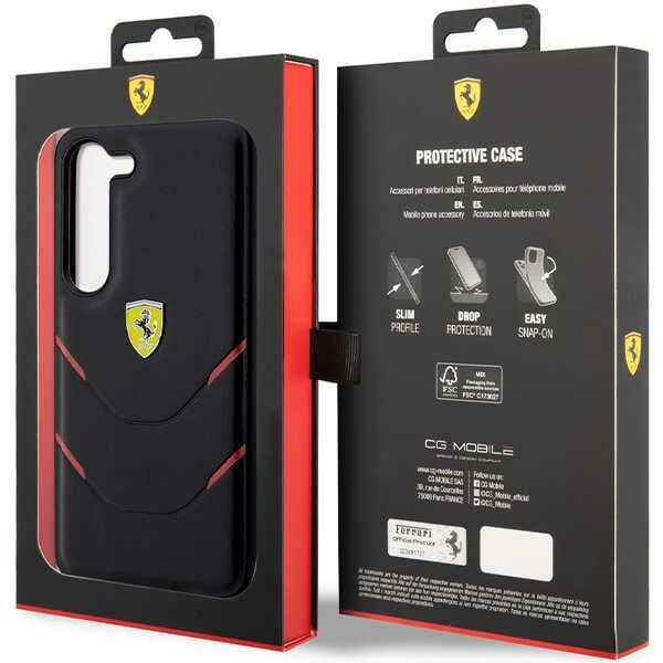 Ferrari FEHCS23MPBAK S23+ S916 sort/sort hårdt etui Hot Stamp Lines