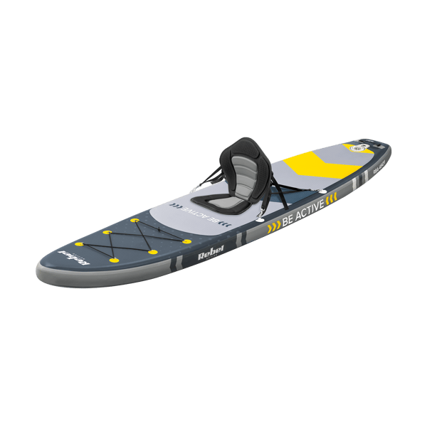 Uppblåsbar SUP-bräda med badsits 350 cm, paddelset